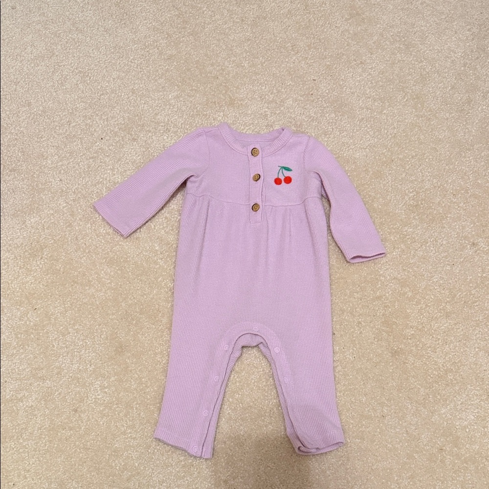 Cat & Jack Purple Cherry Footie